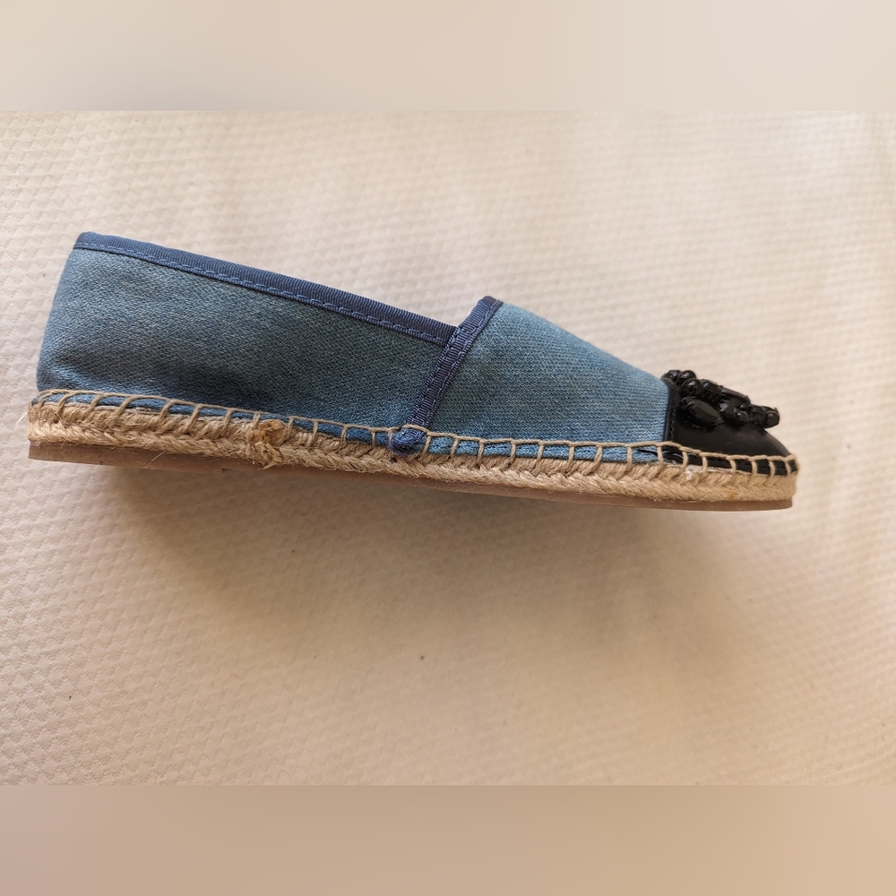 Sam Edelman Women's Circus Embellished Chambray Loretta Espadrille Size 6.5 - Picture 8 of 9